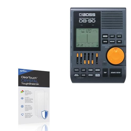 BoxWave Screen Protector Compatible with BOSS DB-90 Dr. Beat - ClearTouch Crystal ToughShield 9H (2-Pack), Clear 9H Tough Flexible Film Screen Protector