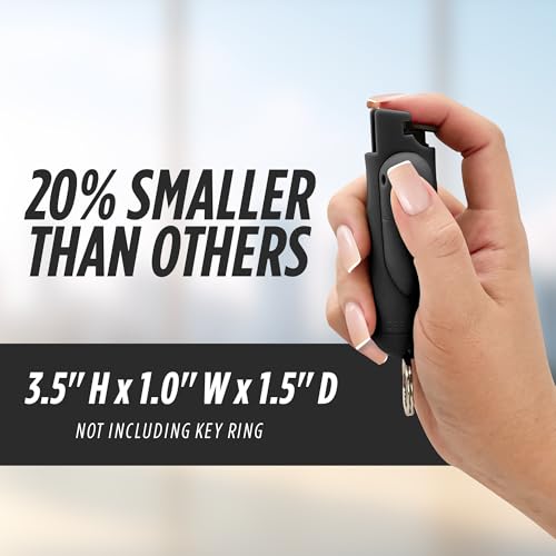 Guard Dog Security AccuFire 2 - Laser Sight Pepper Spray Self Defense - 20% Smaller - Instant Release - 16 Feet Safety Range - Maximum Strength - Finger Grips - Soft Touch Body - Image 4