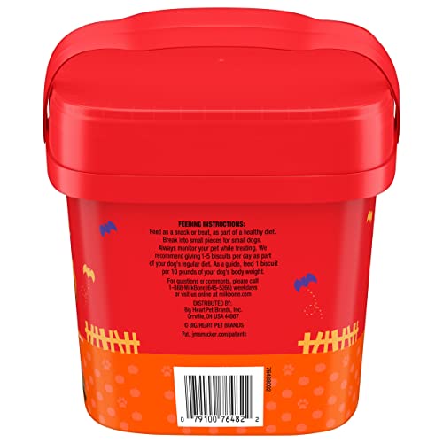 Image of Milk-Bone Limited Edition Halloween Spooky Biscuit Dog Treats, 24 Ounce Pail (Pack of 6)