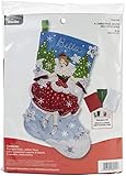 Bucilla A Christmas Skate Felt Applique Stocking Kit