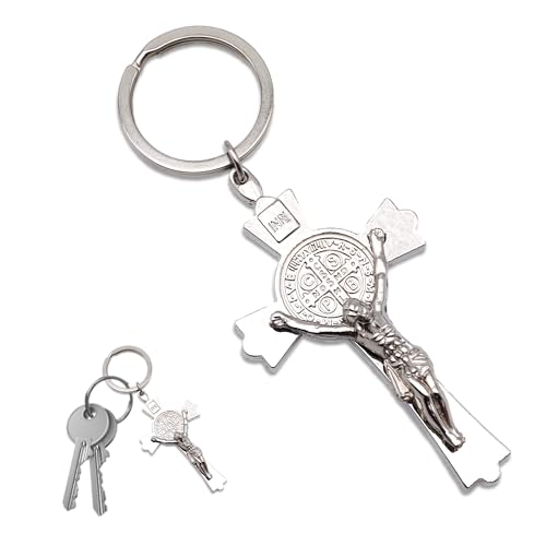 Leddy Living Llavero INRI Crucifijo de Jesucristo Colgante