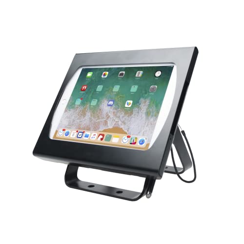 CTA Digital Punto de bloqueo: tableta Kiosk Station con bloqueo, acero de calibre pesado para iPad...