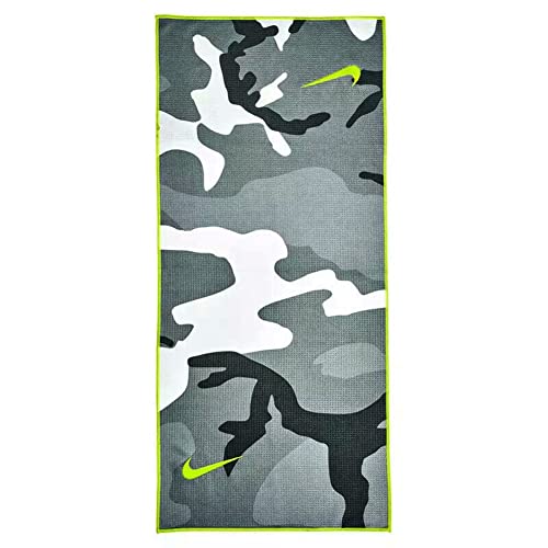 Nike Caddy Golf Towel, Anthracite/Volt