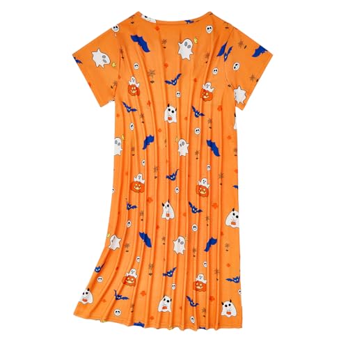 Image of American Trends Nightgowns for Women Cotton Night Shirts Short Sleeve Knee-Length, Sleep Shirts Summer Pajamas Sleepwear