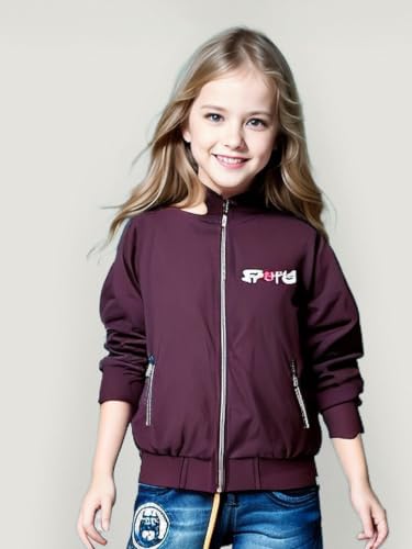 Image of HRKK Kids Windcheaters Solid Polyester Blend Jackets for Boys and Girls |
