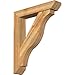 Ekena Millwork BKT0604X30X36FST06RWR Funston Slat Rough Sawn Bracket w/Offset Brace, Western Red Cedar