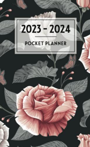 2023 2024 Pocket Planner: 2023-2024 Monthly Pocket Planner, 2 year Pocket Calendar 2023-2024 Monthly Planner for Purse January 2023 to December 2024, pocket planner 2023 2023 | Flower Cover