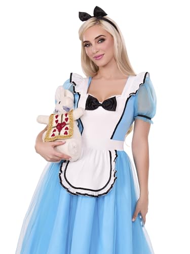 Costume d'Alice complet : fini les accessoires perdus avec le tablier attaché