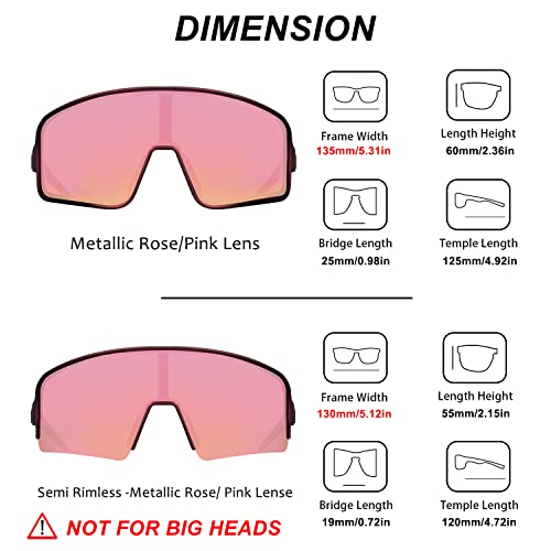 Image of MAXJULI Polarized Sunglasses for Men Women, Windproof Outdoor Sports Cycling Running UV400 Protection Sun Glasses 8121