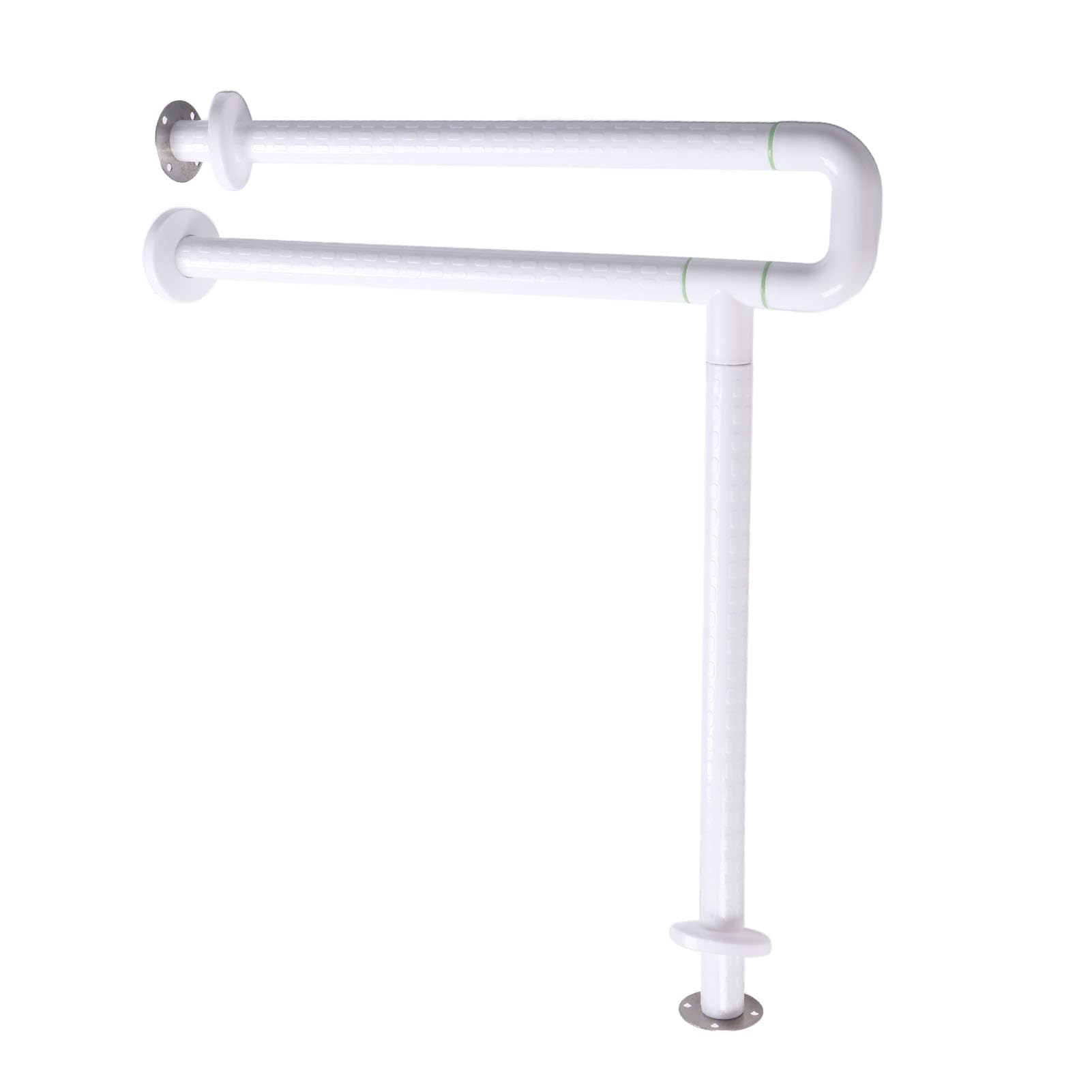 Barra de Seguridad para Inodoro Barra de Apoyo Plegable con Anillo