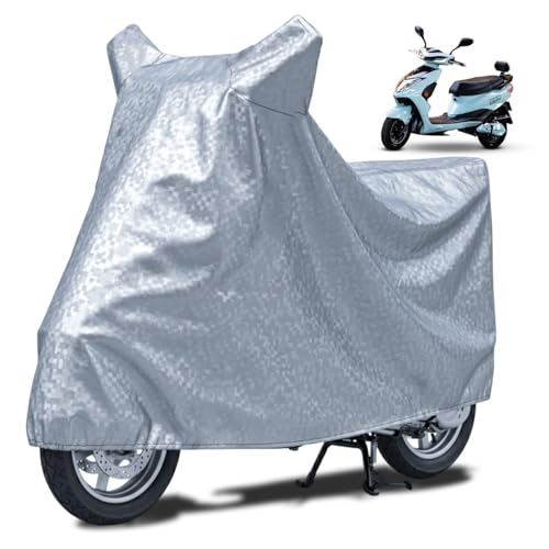 Image of FABTEC Waterproof Scooty Body Cover Compatible with BattRE Electric LoEV, A1 (Silver)