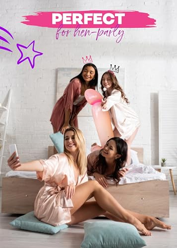 Image of Inflatable Blow Up Penis for Bachelorette Party 2pcs, Bridal Shower Decoration Kit, Willy Pecker Balloon Bachelorette Party Kit, Funny Dick Floatie Pennis, Bride Party Decorations