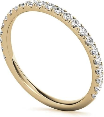Moissanite Wedding Band For Women, Matching Comfort Fit Band, Engagement Ring, 925 Silver / 10K 14K 18K Solid Yellow Gold Band, Eternity Band, Diamond Band, Vintage Antique Anniversary Ring For Her2