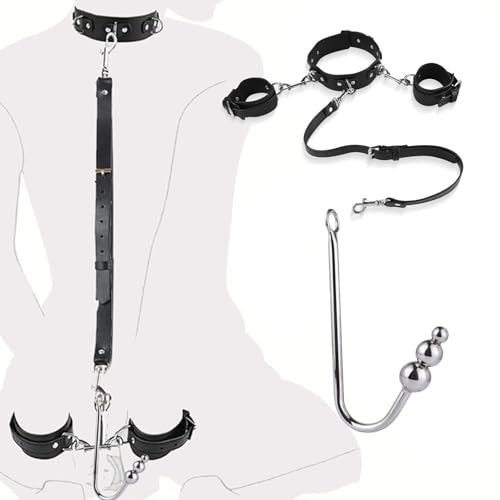 Analhaken für Frauen Anal Haken Hook Bondage Set Sex Fesseln für Sie Sklaven Extrem Hart BDSM Toys Bondageset Fessel Set Anfänger Bdsms Spielzeug Extrem Halsband Fetisch Männer SM Pranger