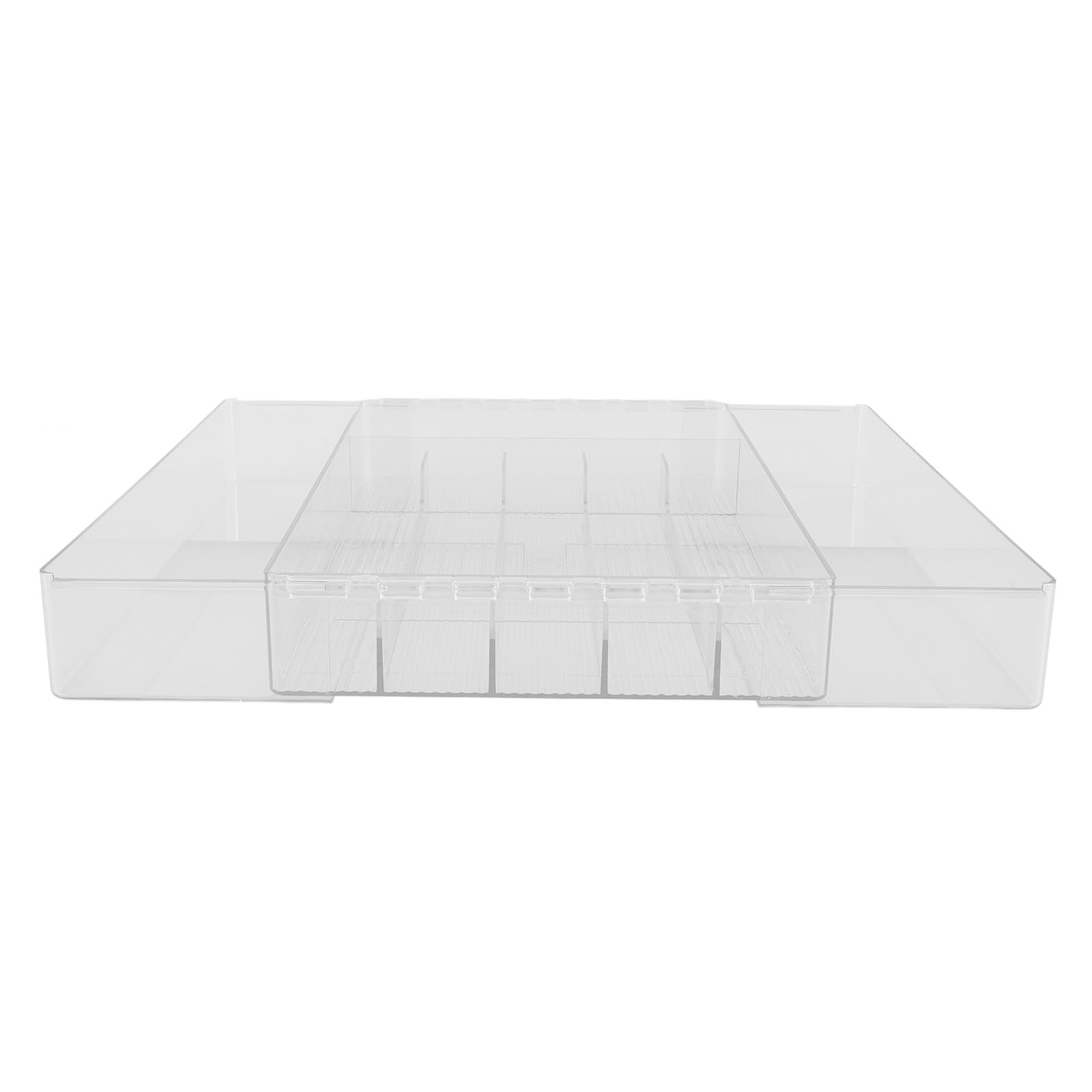 Erweiterbarer zur Organisation Besteckkasten Besteck Mehreren Fächern Acryl mit Küchenutensilien Organizer von für Gabeln und im