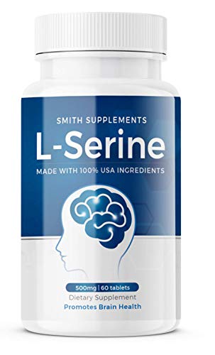 Smith L Serine Pharmaceutical Grade Brain Supplement | Made in USA | 60 capsules 500mg | Promote brain, focus, energy, memory, clarity performance
