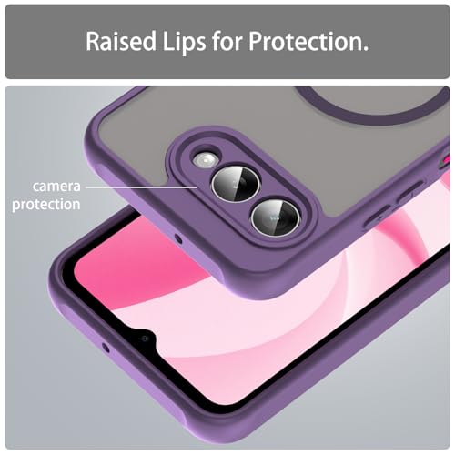 Image of Compatible with T-Mobile Revvl 8 Case Cover,Compatible with MagSafe,Anti-Fall,Compatible with T-Mobile T Phone 3 5G Cell Protective Phone Case Purple