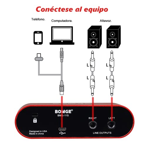 BOMGE BMG11S USB オーディオインターフェイス の商品画像 4