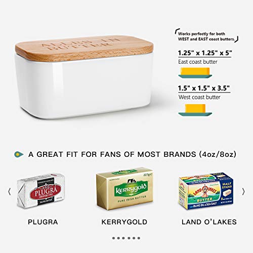 image for 【Flash Deal】Sweese 303.214 Butter Dish - Airtight Butter Keeper Ho