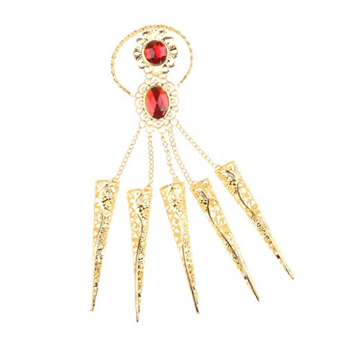 Baoblaze 1x Unghie Dito d'oro Danza Ventre Indiano...