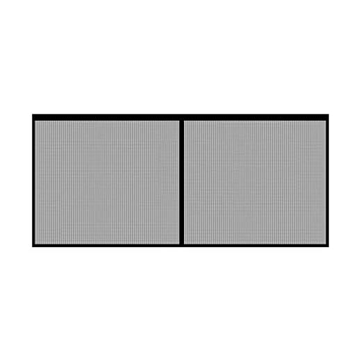 YJYQ Garage dörrskärm, 2 x 4 m slitstark viktad skärm, självtätande glasfibernät anti-mygginsekter insekter insekter nät