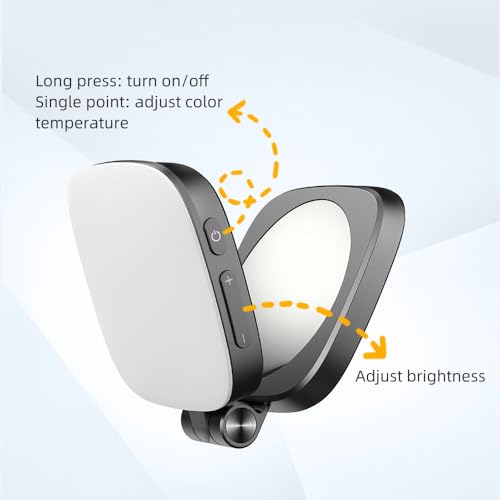 Image of Magnetic Selfie Light Compatible with iPhone Magsafe, 360 LED Selfie Ring Fill Light with Sticky Ring for Selfies, Photography, Zoom Calls and Video Conferencing (Black)