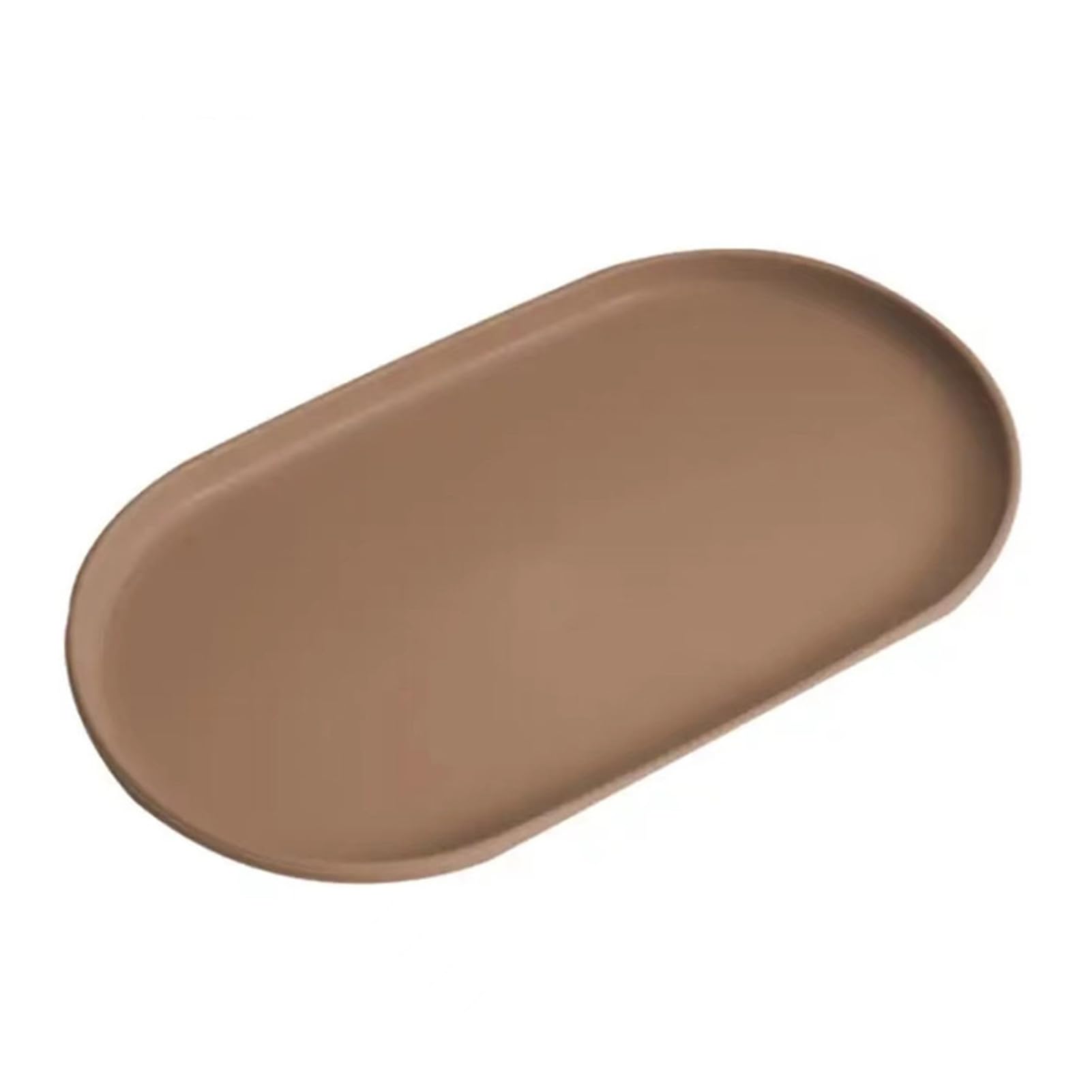 matumou Stackable Fruit Plate Oval Shaped Reusable Dessert Tray Thickened Food Serving Platter for Camping Coffee Table Snacks Food Prep