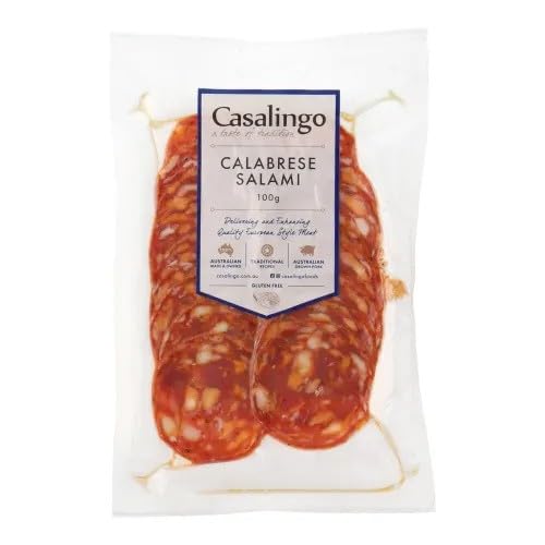Casalingo Calabrese Salami Hot Sliced 100g (1 pack)