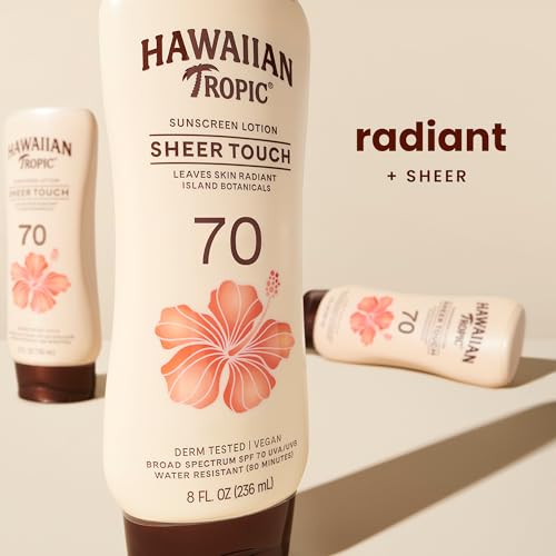 Hawaiian Tropic Sheer Touch Lotion Sunscreen, Moisturizing Broad-Spectrum Protection, SPF 30, Sun, Mango, 8 Oz - view 1