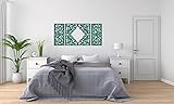  DECORAZIONE ARTISTICA DELLA PARETE IN LEGNO 3D, CLEMETINA, TRITTICO, FLOREALE, STILE FRANCESE, SHABBY CHIC