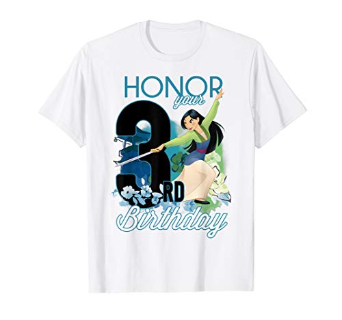 T-shirt 3 ans Mulan Disney portrait officiel textile enfant de qualité