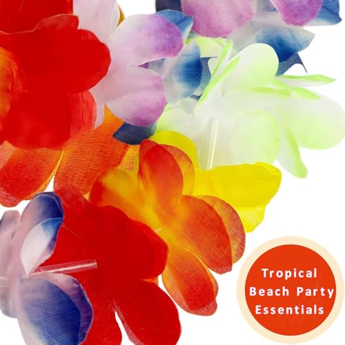 Fleurs Hawaïennes Leis : colliers pour animations de vacances et mariages - 4