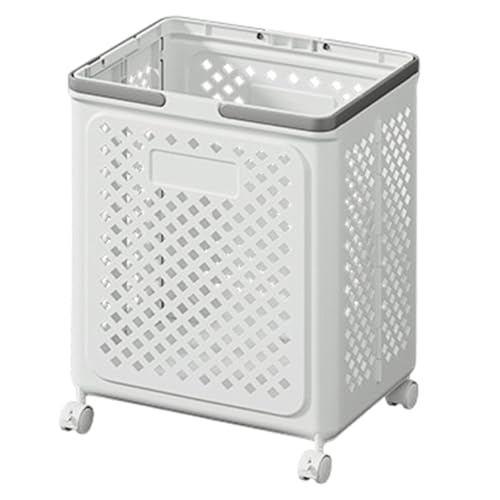 Salyeeluly Cesto para la Ropa con Ruedas, Cesto para la Ropa con Ruedas - Carro clasificador de ropa plegable grande | Cesto para la colada con ruedas, cesta portátil para ropa sucia para el hogar,