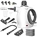 Handheld Steam Cleaner with Safety Lock, 500mL Large Tank & 19PCS Accessories - Multi-Surface Deep Cleaning for Kitchen, Bathroom, Car, Sofa - Removes Stubborn Grime, Sanitizes Surfaces (White)