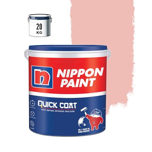 Image of Nippon Paint Quick Coat Interior Emulsion Paint - 20 KG (SARAH'S SASH)-Quick Drying, Good Coverage, Low VOC-Paint for Wall, Living Room