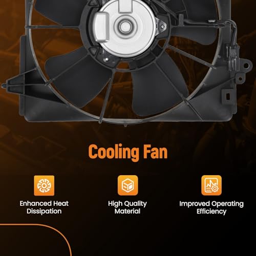 Image of maXpeedingrods 620-283 Engine Radiator Cooling Fan Assembly for Honda HR-V 2016 2017 2018, HO3113139 1901551BH01 601540