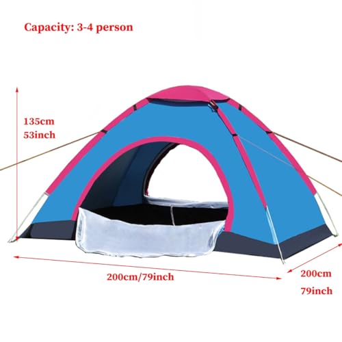 Carpa Dome para Camping Ligera con 2 Puertas para 3-4 Personas miniatura 7