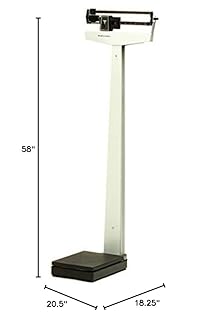 Health o meter Professional 400KL Mechanical Beam Medical Scale Physician Balance, Alloy Steel, White