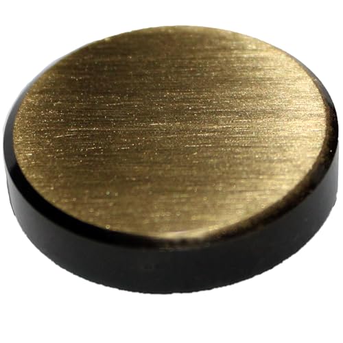 Image of RiseOm Brass Round Mirror Cap /Screws Cap Cover /Nails Decorative /Mirror Nail Decorative Cover (25mm-Antique, Pack of 10)