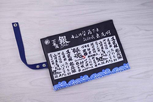 Preisvergleich Produktbild Twhoixi Anime Gintama mit chinesischen Schriftzeichen leinwand schreibwaren Beutel bleistiftbeutel Rolle federmäppchen großes Geschenk