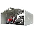 Quictent 20x20 ft Heavy Duty 2 Car Metal Carport, Outdoor Garage Shelter with Side Panels & Pre-Drilled Holes for Cars, Boats, Equipment