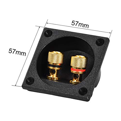 Terminal de caja de altavoz 2 vías uxcell spade macho miniatura 2