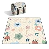 Figfey レジャーシート ピクニックマット 大判 200x200cm 4～8人用 折りたたみ 防水 防湿 コンパクト収納 軽量 遠足 運動会 バーベキュー お花見 キャンプ アウトドア