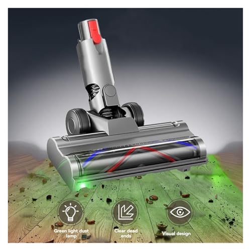 Tête de brosse rouleau souple Dyson V12 protégeant le parquet avec LED