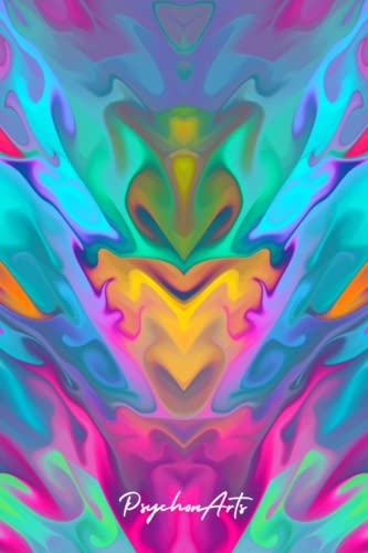 PsychonArts Art Cover Notebook #010 "Nosey Trippymon": Colorful Art | Art Cover | Size: 6" x 9" | Collectable | 120 Lined Pages | Beautiful Journal | Perfect for Students | For teachers image 2