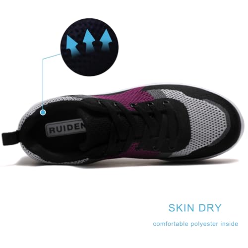 Image of RUIDENG Platform Sneakers for Women Air Cushion | Walking Shoes Women Comfortable All Day | Thick Rocker Bottom