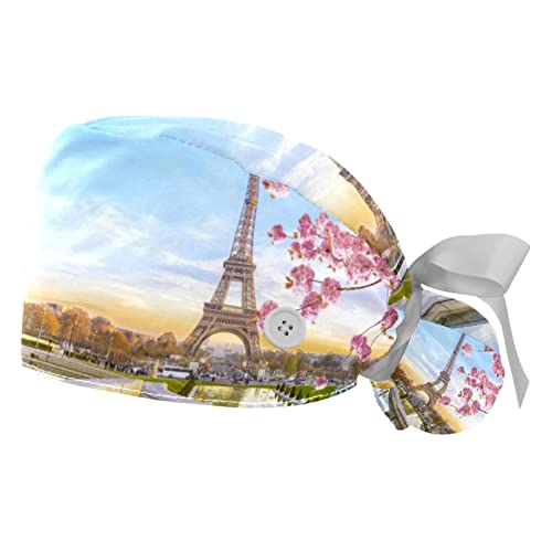 Chapeaux bouffants France Paris Tour Eiffel casquettes de travail ajustables JDEZ
