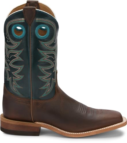 Image of Justin Drennan 11 inch Western Boot for Men, Premium Leather, Cushioned Insole, Durable Outsole