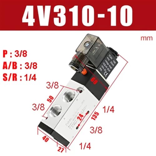 Électrovanne 4V310-10 DC24V à commutation rapide pour pilotage précis de vérin