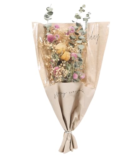 Ramo natural de flores secas de 17 pulgadas miniatura 2